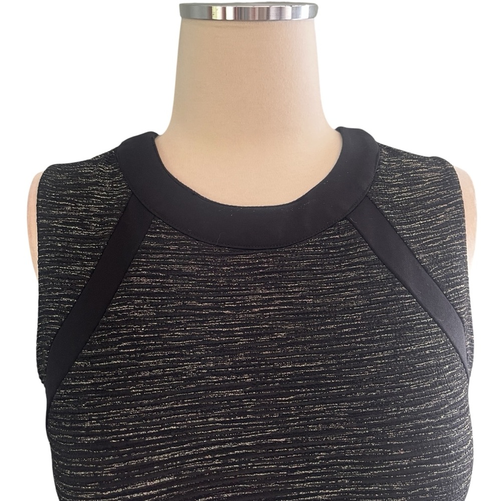 Collective Concepts Black Gold Fleck Bodycon Mini Dress Sz S/M - Picture 6 of 13